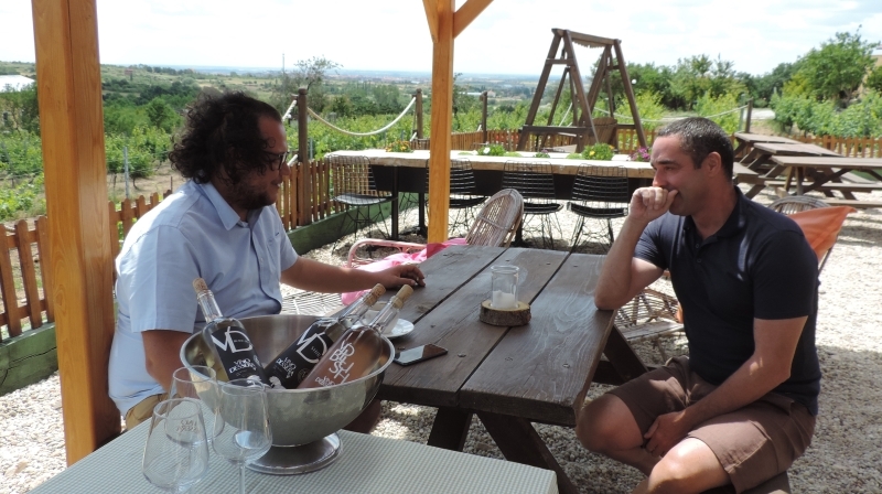 The owner & winemaker at Vino Dessera is a real character; plus we learnt a lot