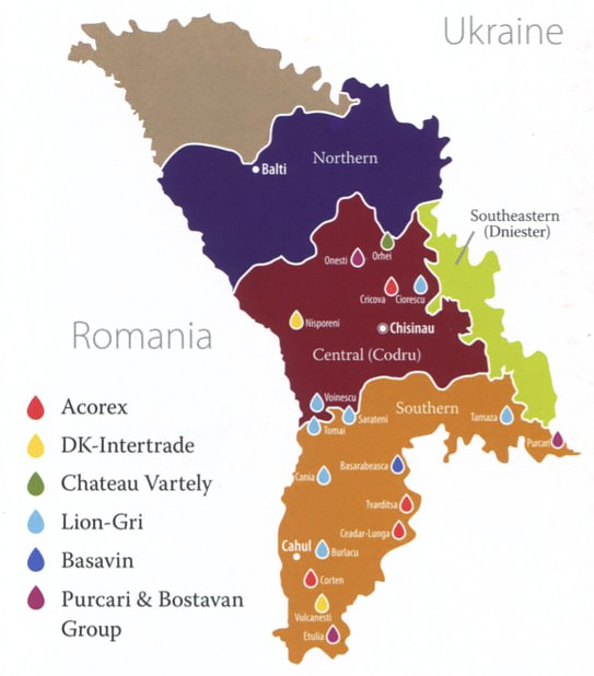moldova wine map