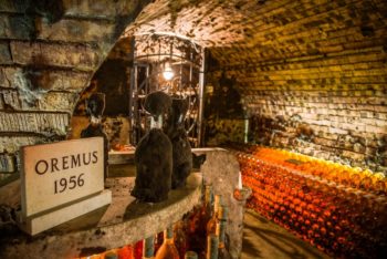 The lovely underground cellars of Oremus winery in Tokay in Hungary