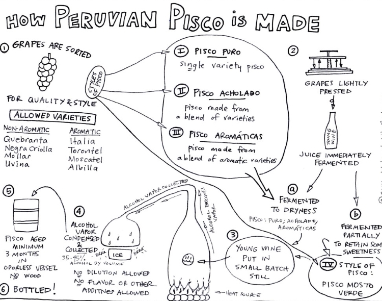 How is Peruvian Pisco made? This pretty much covers it!