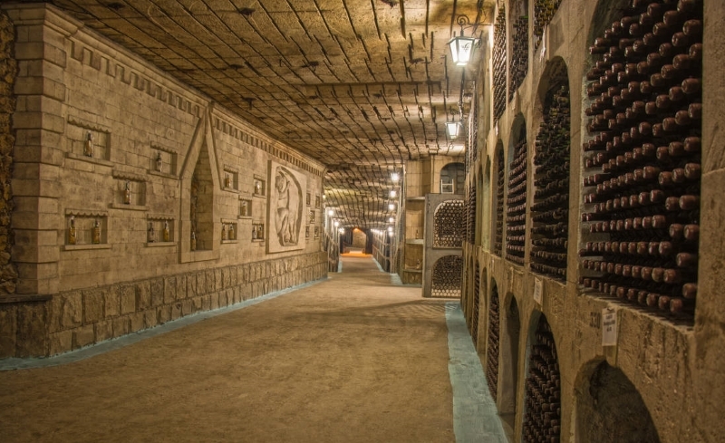 The biggest wine cellar in the world at Milestii Mici in Moldova