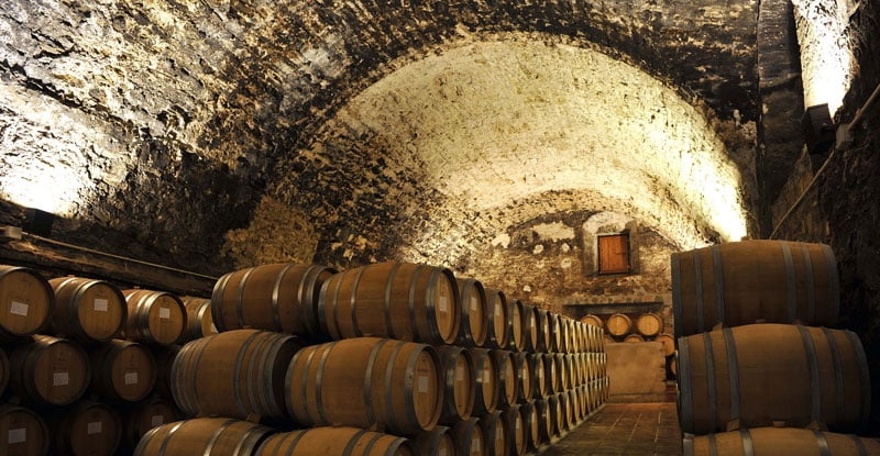 The beautiful old cellars of the Scala Dei winery in Priorat where their long history is tangible