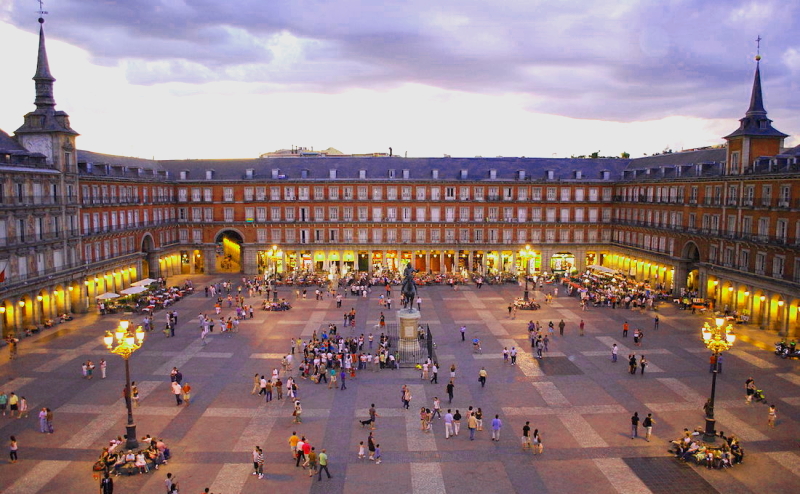 One of the most imposing squares in the world - Plaza Mayor, Madrid