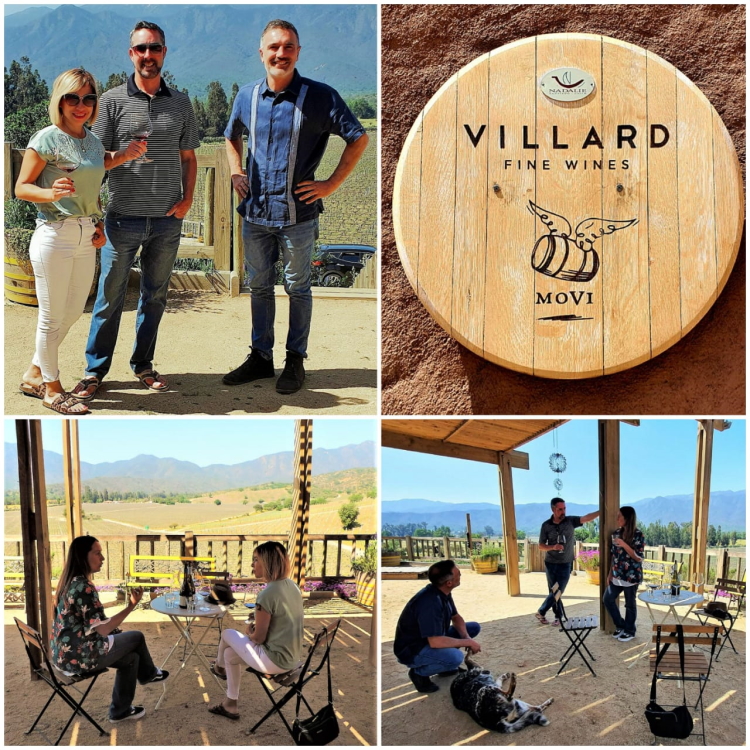 With the owner, winemaker and brand embassador at Villard