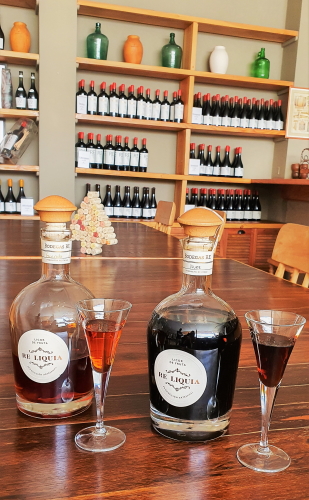 Some of the delicious liqueurs from RE winery